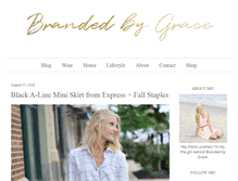 Tablet Screenshot of brandedbygrace.com